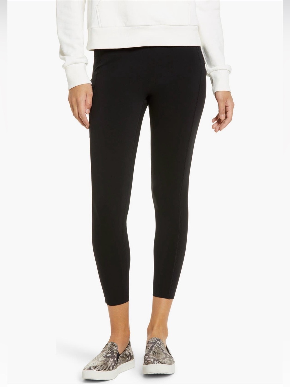 SPANX Every.wear 7/8 Active Leggings Compression Classic Black